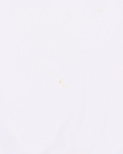 Off-White Floral Classic Logo Design White Sweatshirt - L
