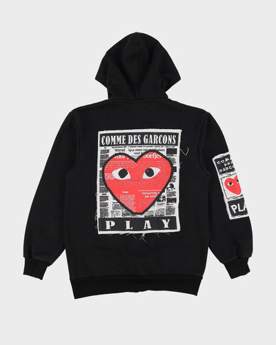 Comme Des Garcons Play Black Hoodie - M
