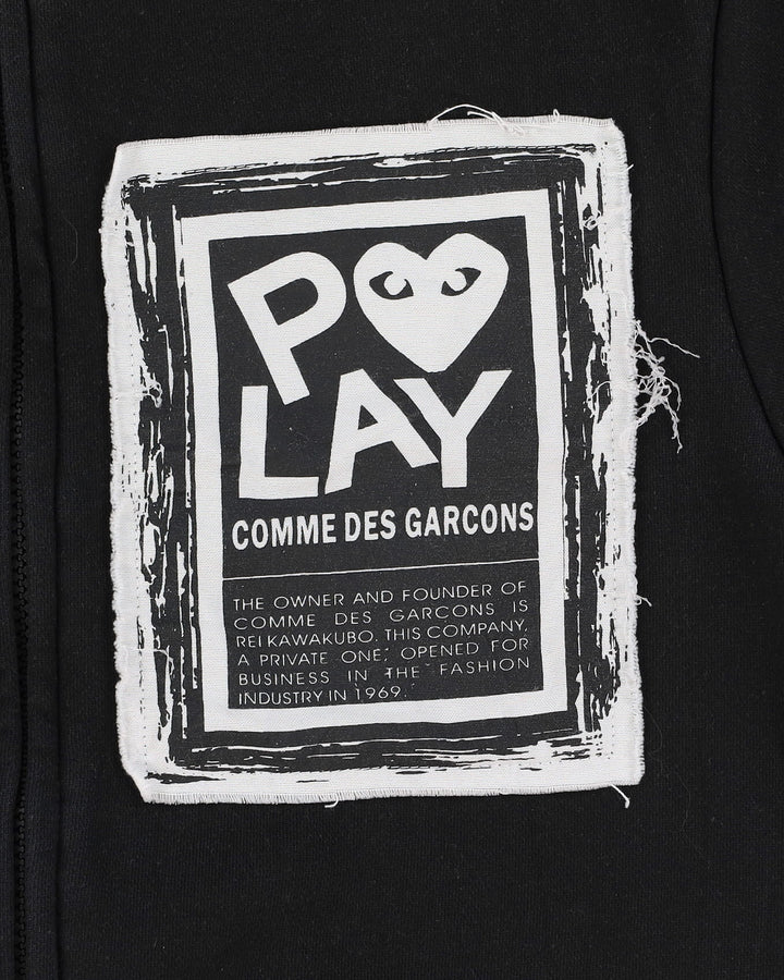 Comme Des Garcons Play Black Hoodie - M