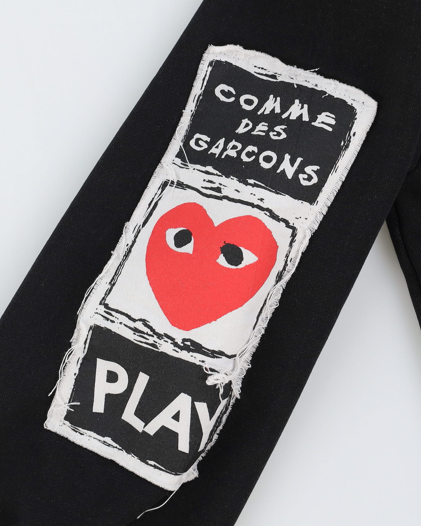 Comme Des Garcons Play Black Hoodie - M