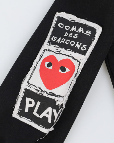Comme Des Garcons Play Black Hoodie - M