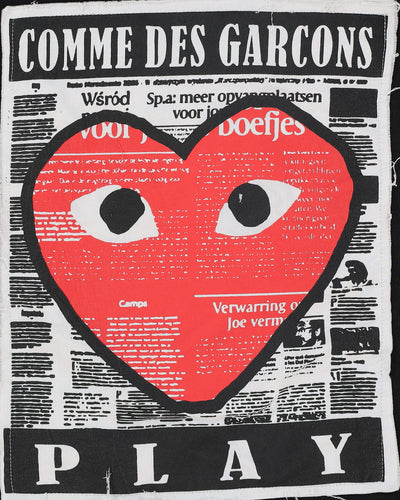 Comme Des Garcons Play Black Hoodie - M