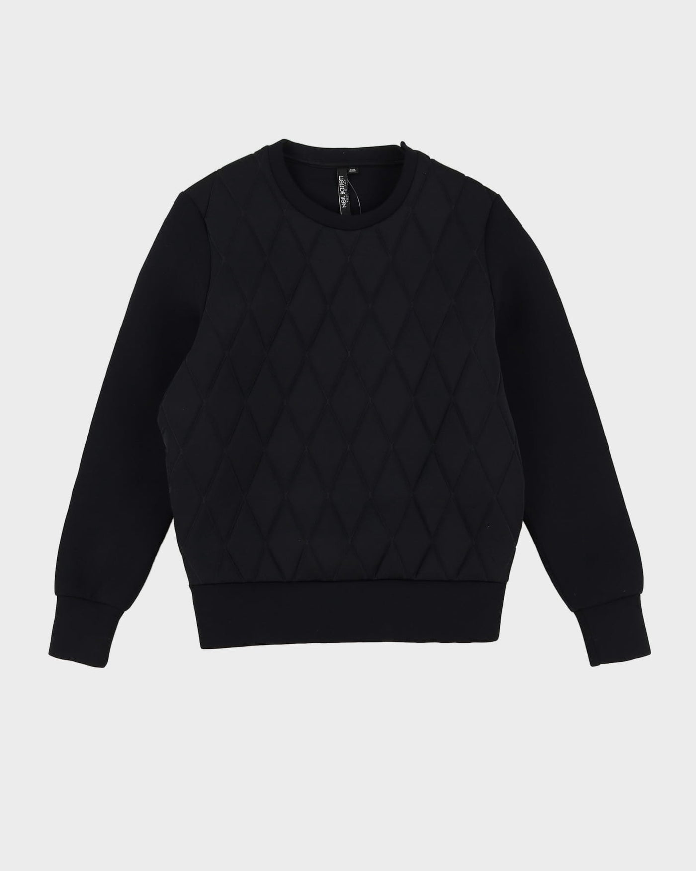 Neil Barrett Black Thick Padded Oversized Sweatshirt - XS