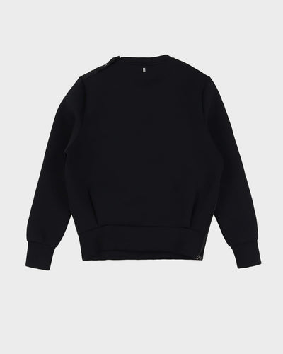 Neil Barrett Black Thick Padded Oversized Sweatshirt - XS