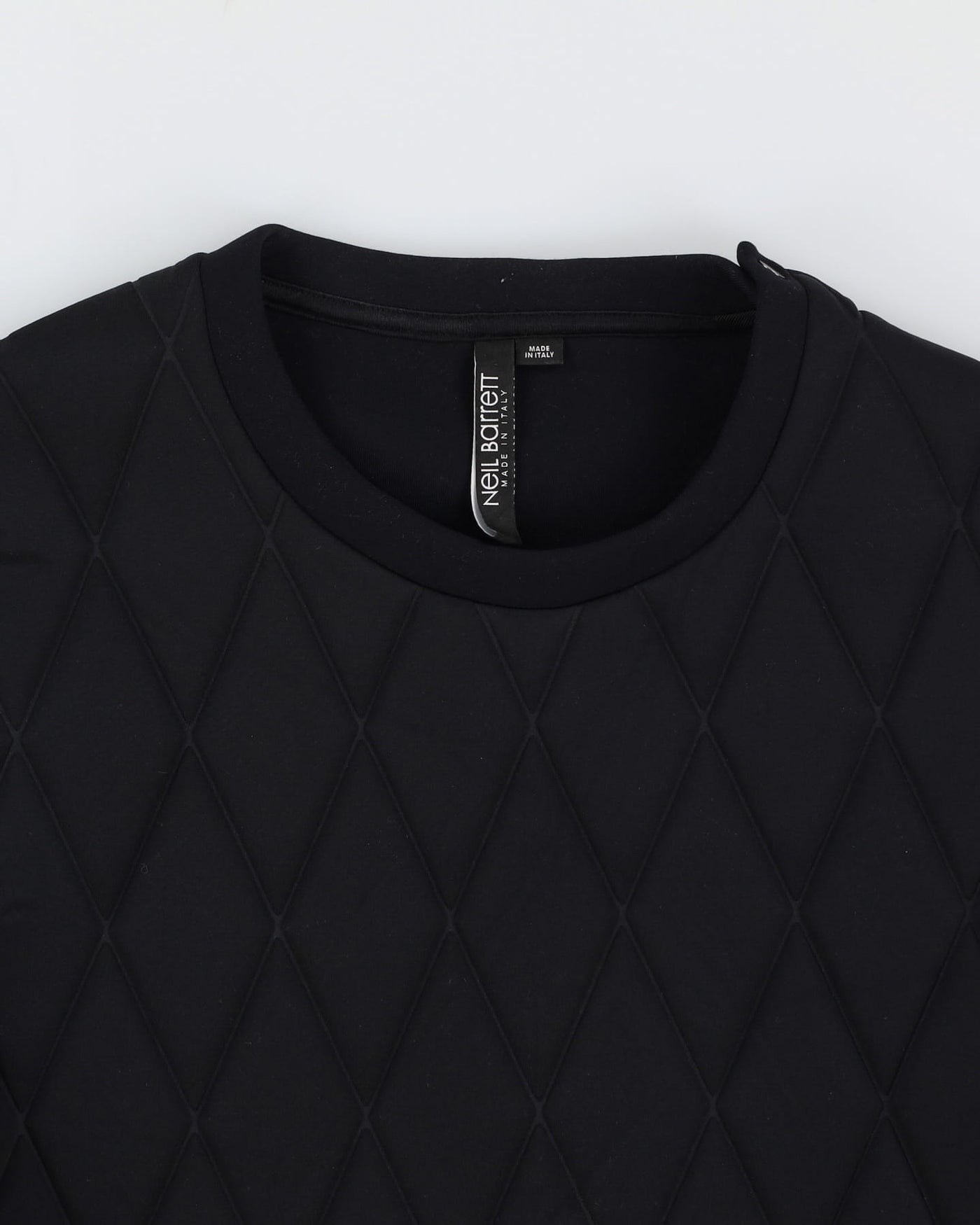 Neil Barrett Black Thick Padded Oversized Sweatshirt - XS