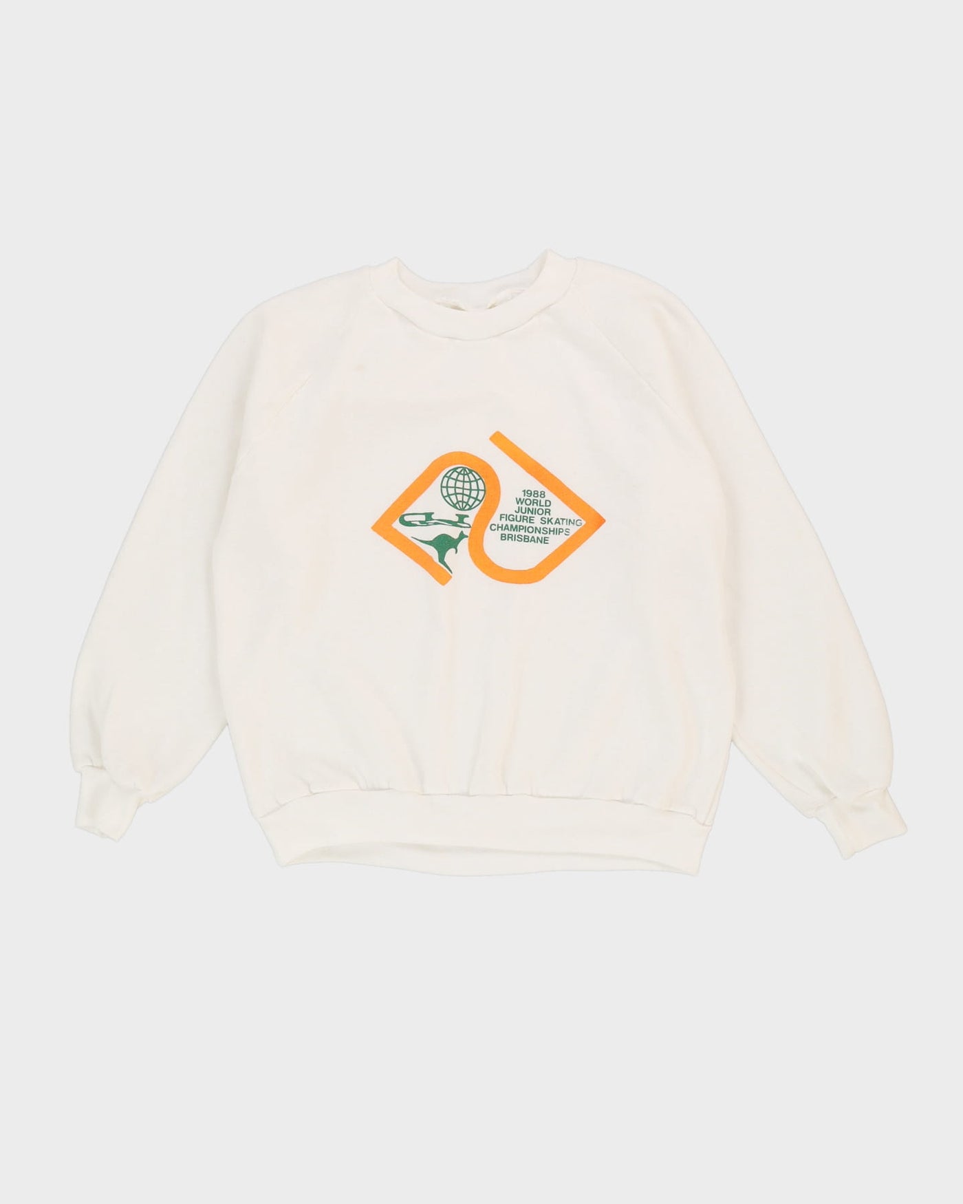 Vintage 1988 World Junior Figure Skating Championships Brisbane Sweatshirt - M / L