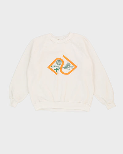 Vintage 1988 World Junior Figure Skating Championships Brisbane Sweatshirt - M / L