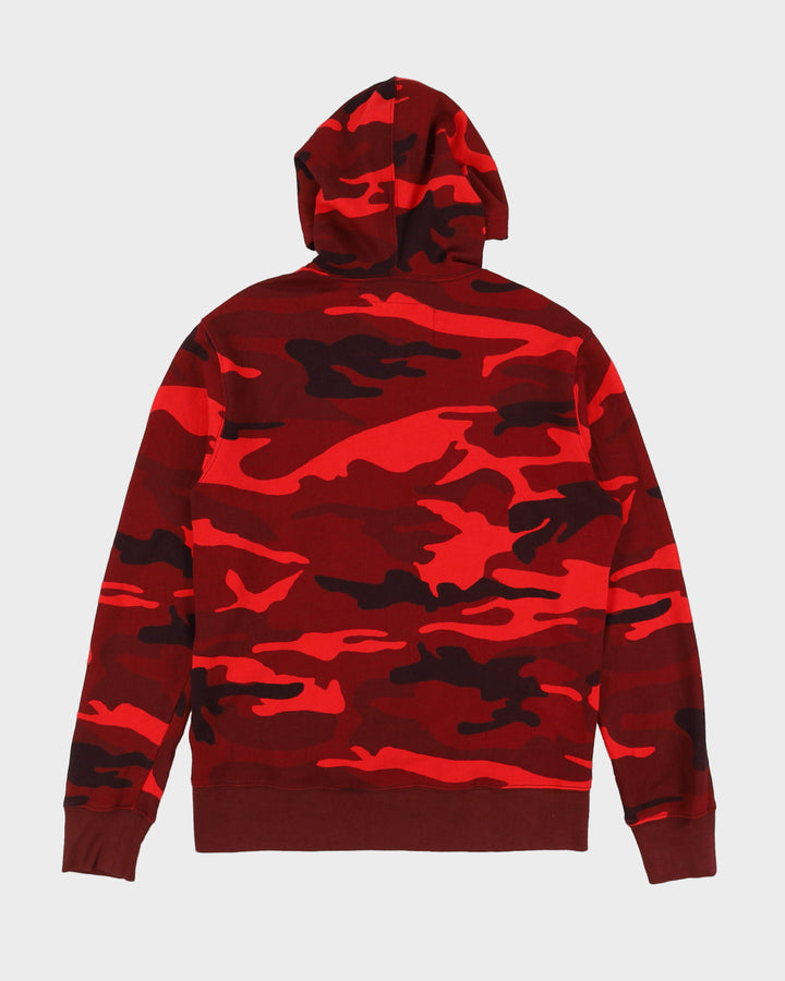 True Religion Red Camo All Over Print Oversized Hoodie - S