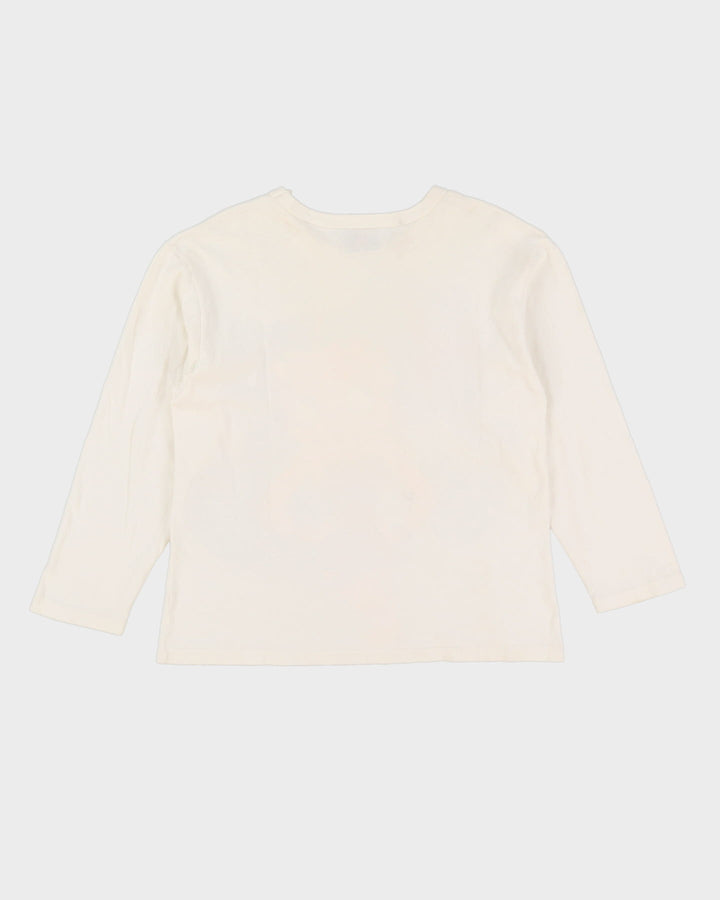 Vintage 90s Betty Boop White Graphic Oversized Sweatshirt - S