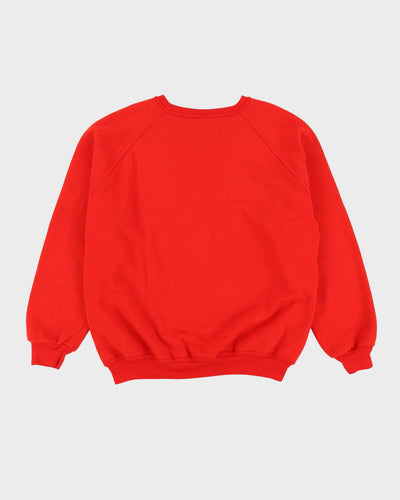 Vintage 90s Calgary Stampeders CFL Red Graphic Sweatshirt - XL