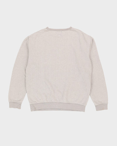 Stussy Grey Embroidered Logo Sweatshirt - XL