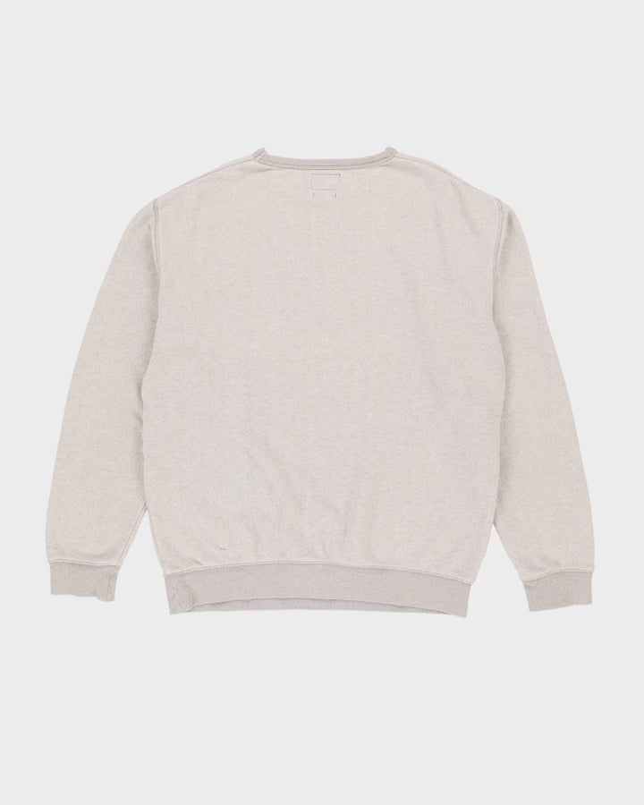 Stussy Grey Embroidered Logo Sweatshirt - XL