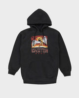 00s Led Zeppelin Faded Black Band Hoodie - M