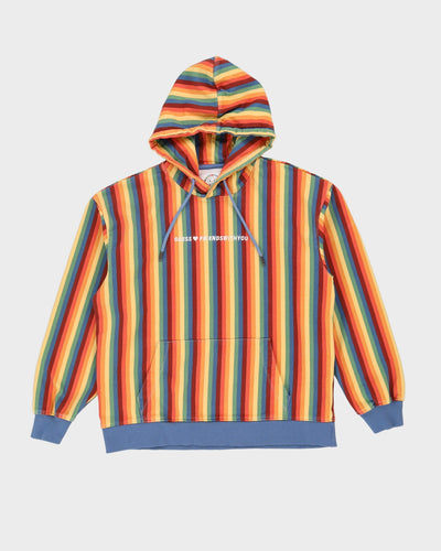Guess X Friends With You Multi Colour Striped Hoodie - M