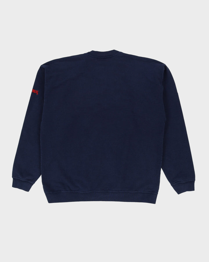 Vintage 90s Hard Rock Cafe Instant Karma Navy Sweatshirt - XL