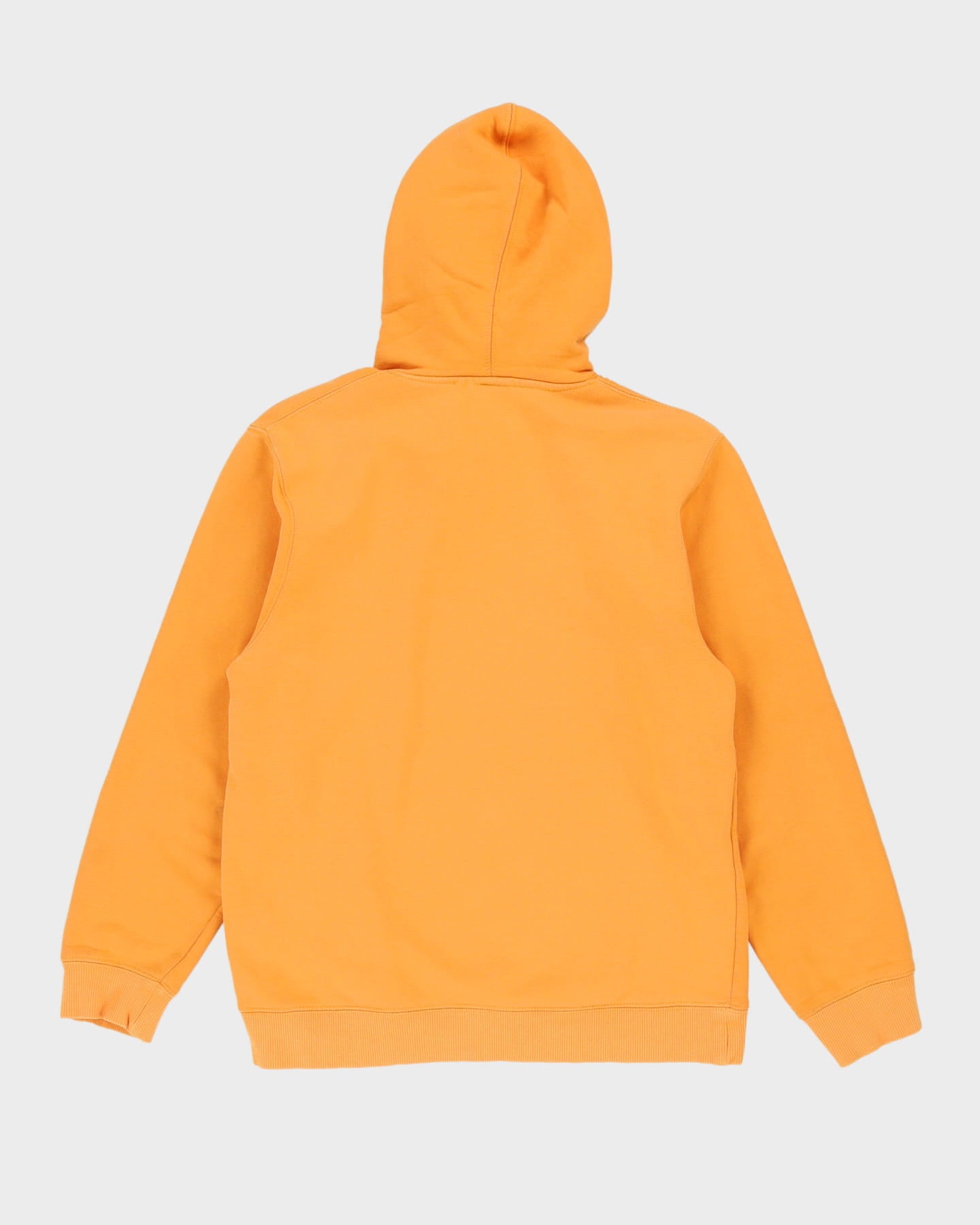 Stussy Orange Embroidered Logo Hoodie - M
