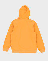 Stussy Orange Embroidered Logo Hoodie - M