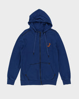 True Religion Blue Full-Zip Oversized Hoodie - XL