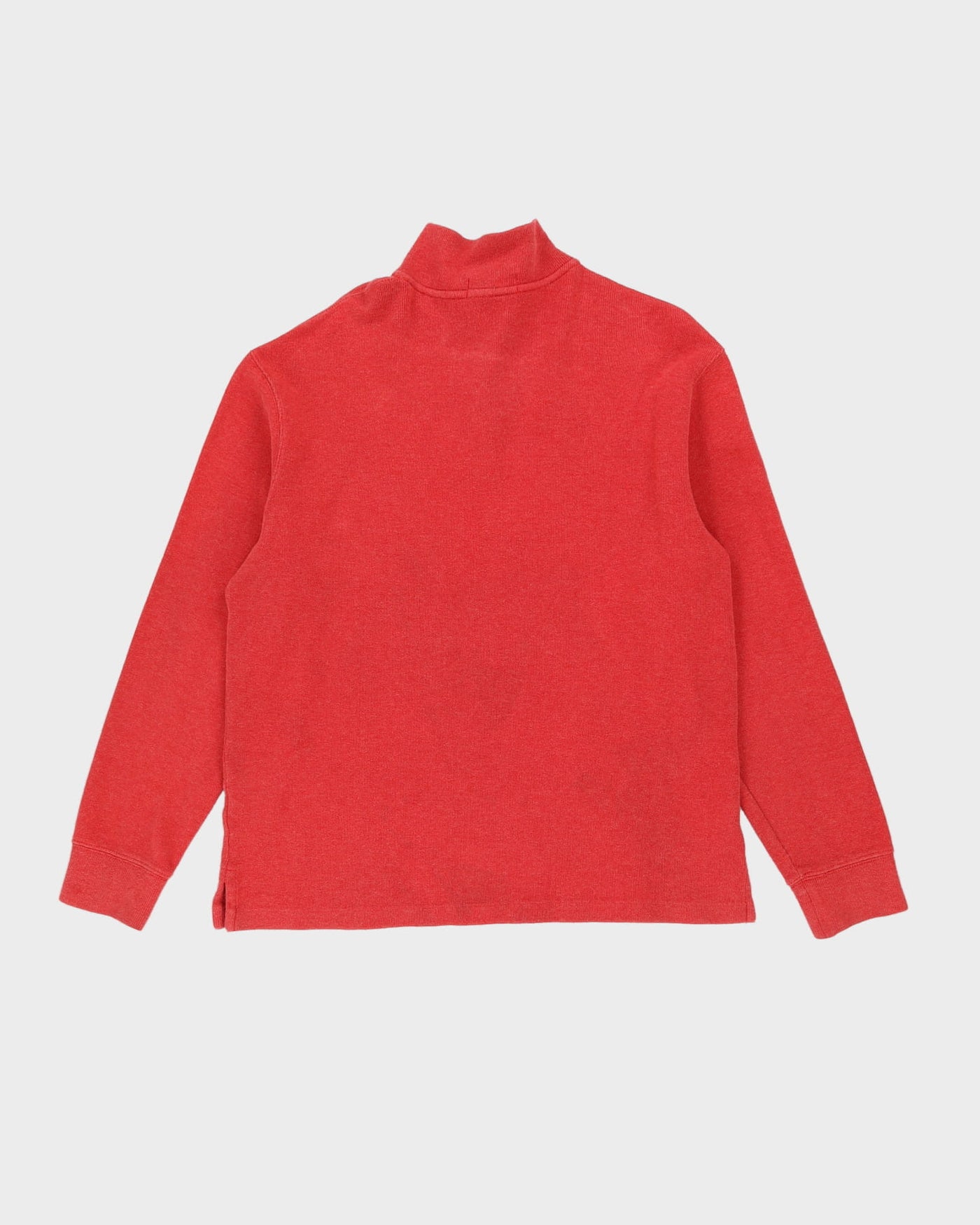 Ralph Lauren Pink Quarter-Zip Sweatshirt - M