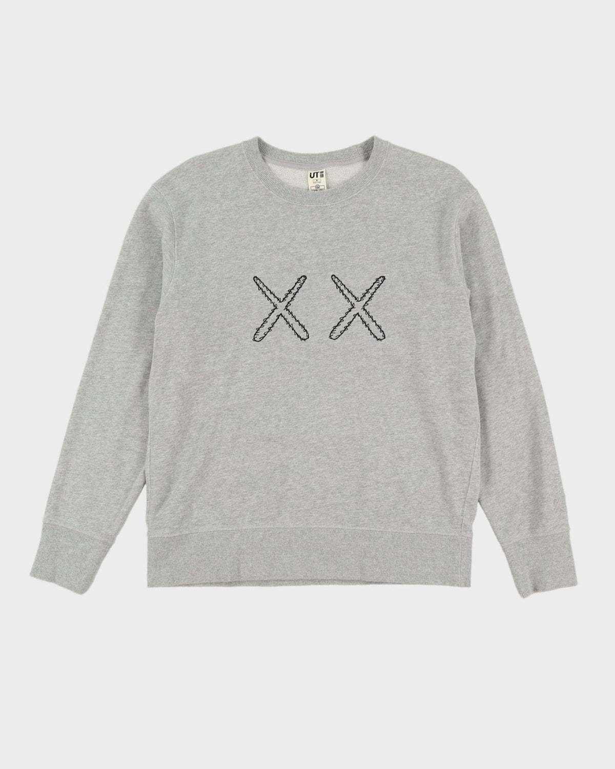 KAWS X Sesame Street Grey Embroidered Sweatshirt - M