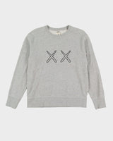 KAWS X Sesame Street Grey Embroidered Sweatshirt - M