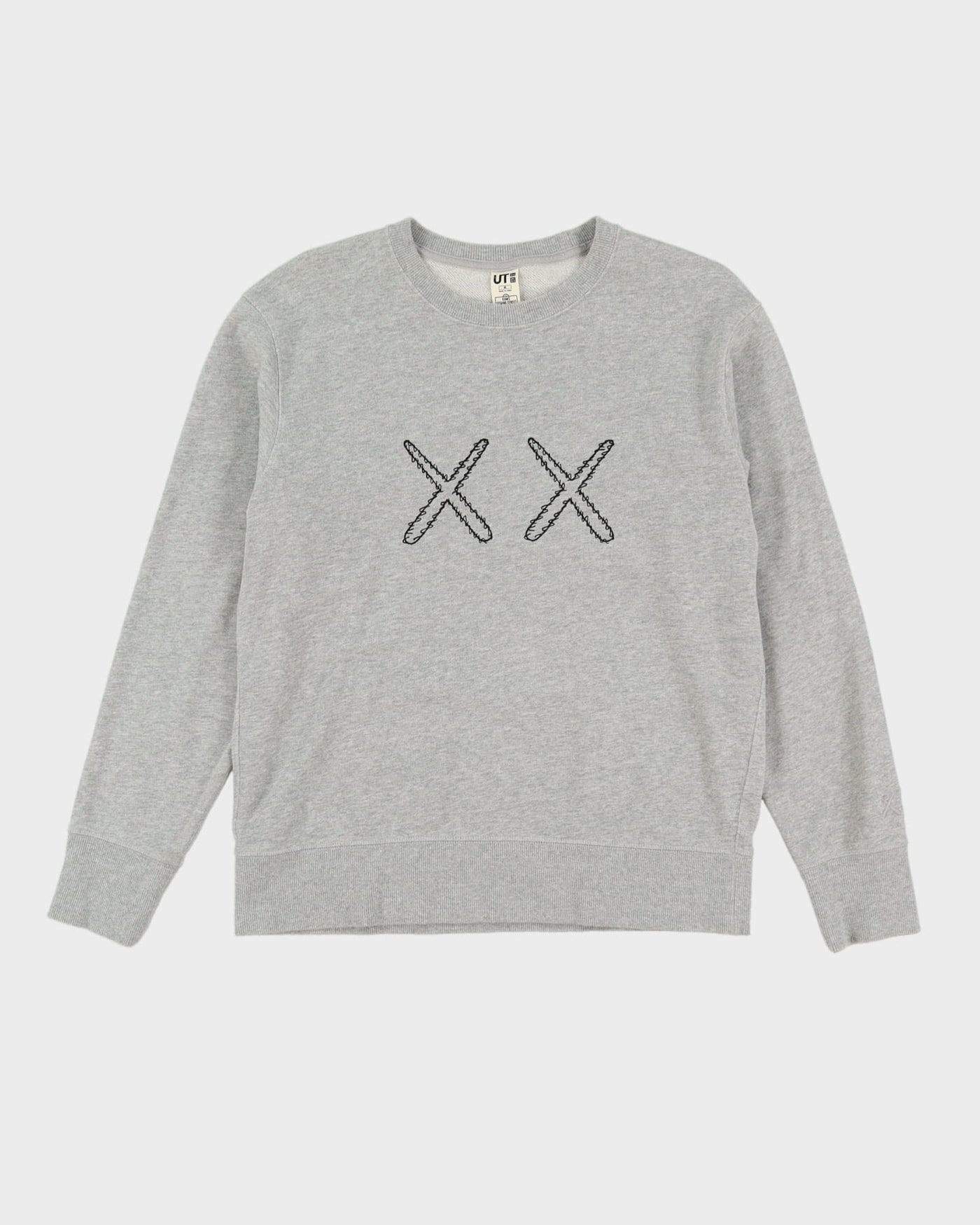 KAWS X Sesame Street Grey Embroidered Sweatshirt - M
