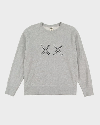 KAWS X Sesame Street Grey Embroidered Sweatshirt - M