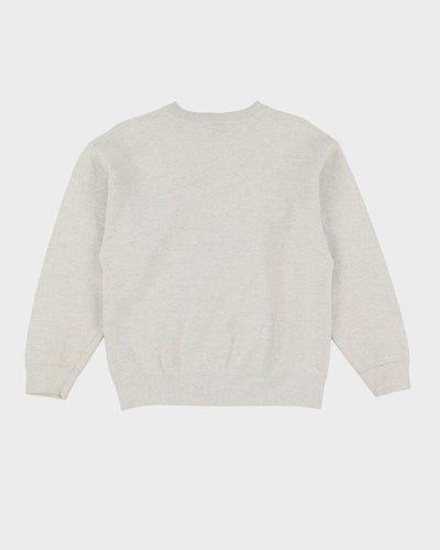 Vintage 90s M.I.T. Grey Graphic Varsity Sweatshirt - M