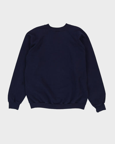 Vintage 90s Oxford University Navy Graphic Varsity Sweatshirt - XL