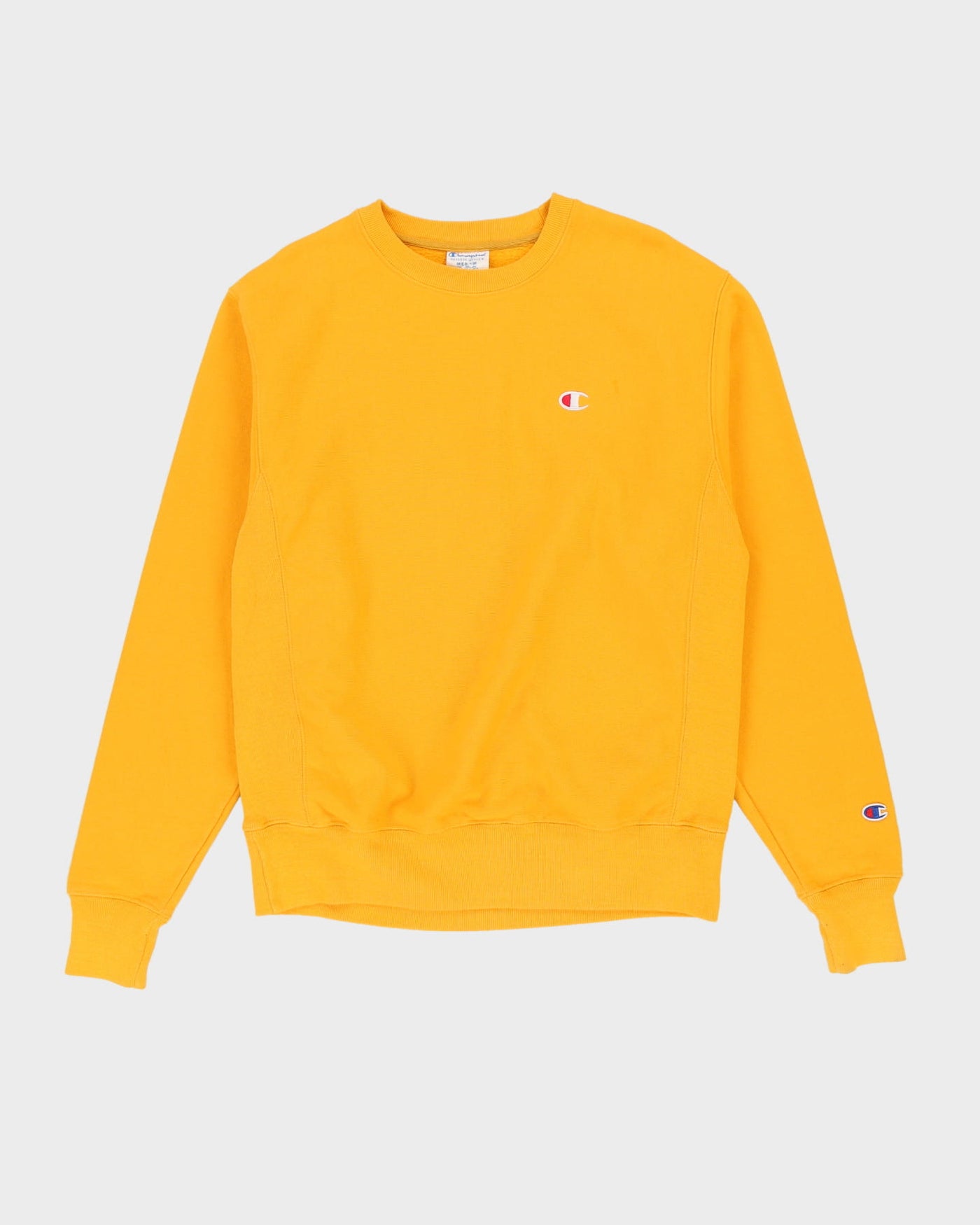Champion Yellow Reverse Weave Sweatshirt - M