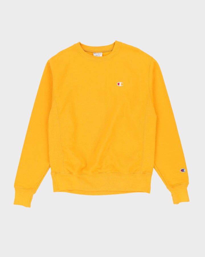 Champion Yellow Reverse Weave Sweatshirt - M