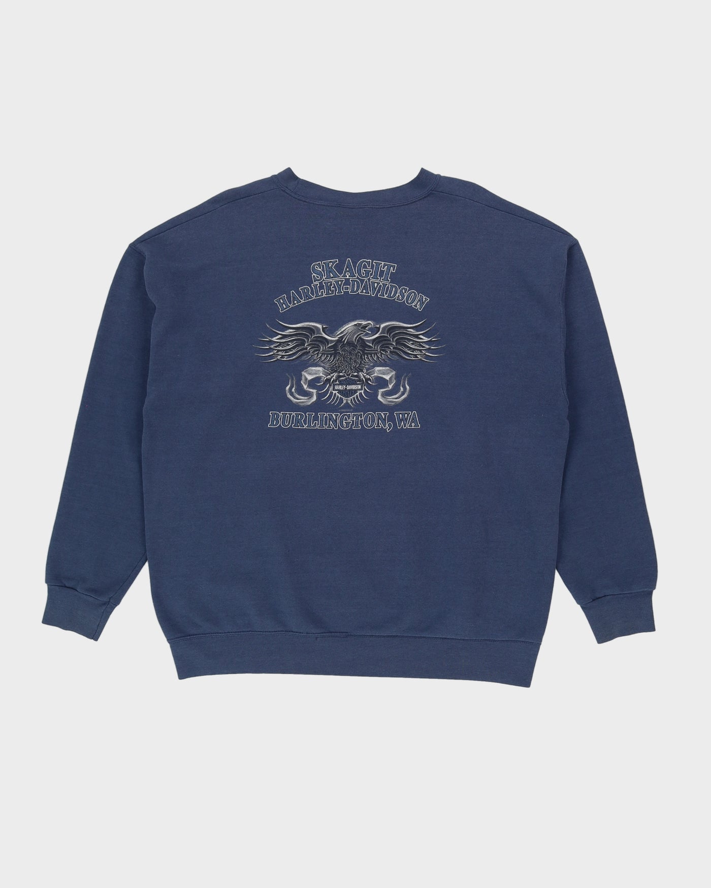 00s Harley Davidson Burlington, WA Blue Sweatshirt - XL