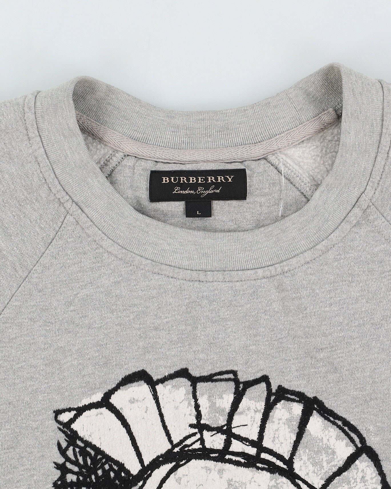 Burberry Spring 2017 Spring Graphic Cotton Sweatshirt - S