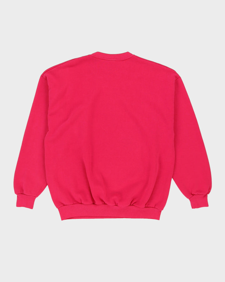 Vintage 80s Disney Unlimited Graphic Pink Sweatshirt - L