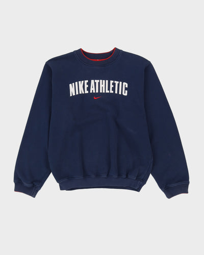 00s Nike Athletic Blue Navy Embroidered Sweatshirt - S