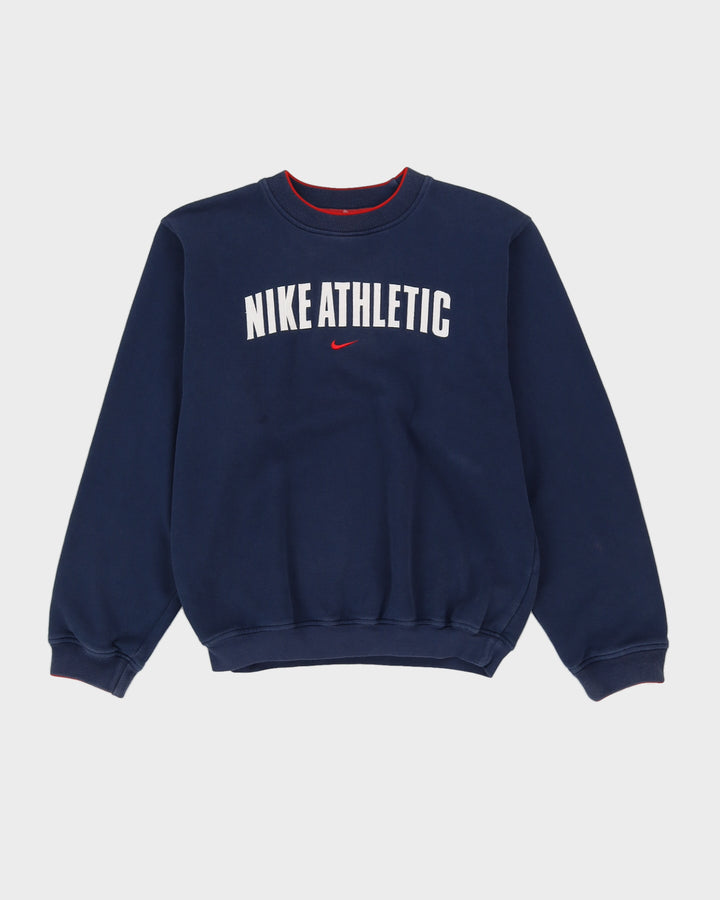 00s Nike Athletic Blue Navy Embroidered Sweatshirt - S