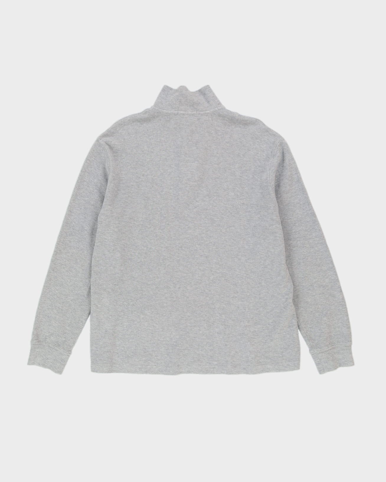 Ralph Lauren Quarter Zip Grey Sweatshirt - L