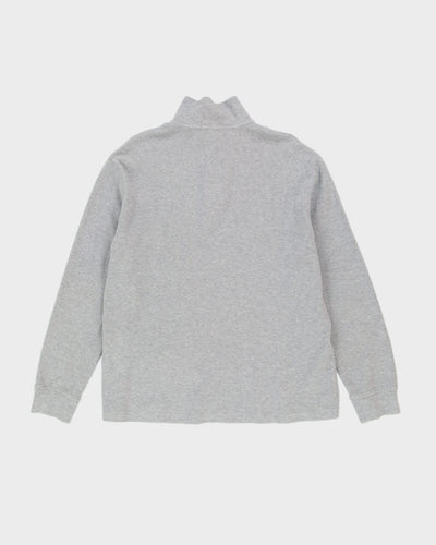 Ralph Lauren Quarter Zip Grey Sweatshirt - L