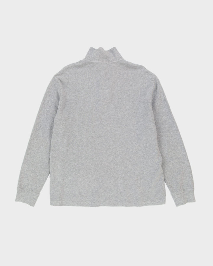Ralph Lauren Quarter Zip Grey Sweatshirt - L