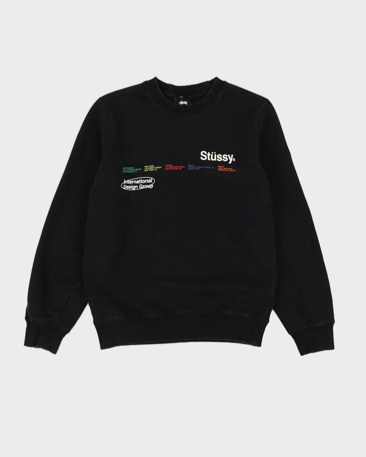 Stussy City Banners Black Sweatshirt - XS