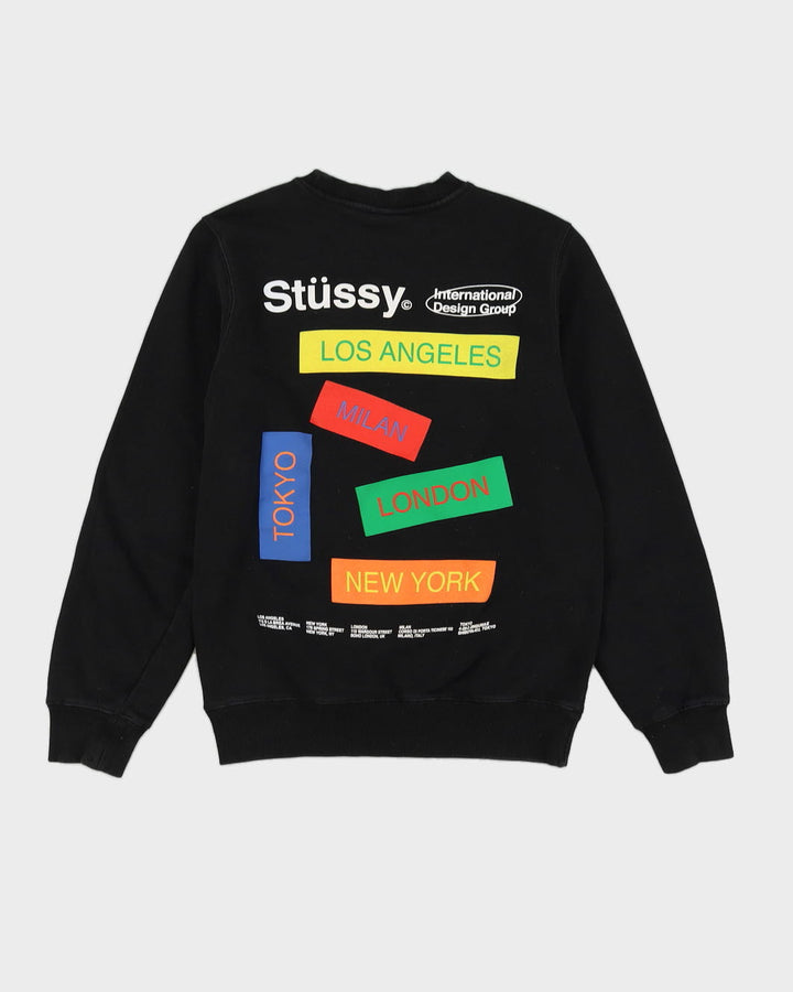 Stussy City Banners Black Sweatshirt - XS