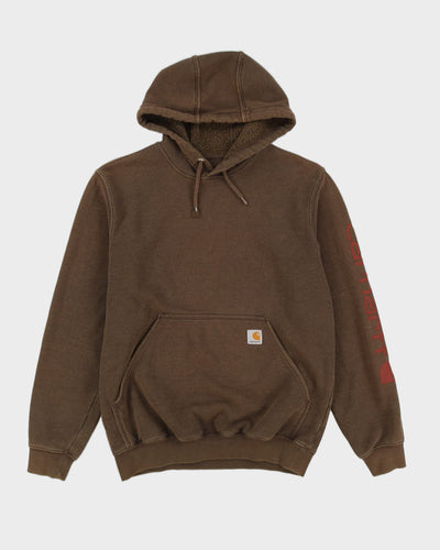 Carhartt Brown Hoodie - S