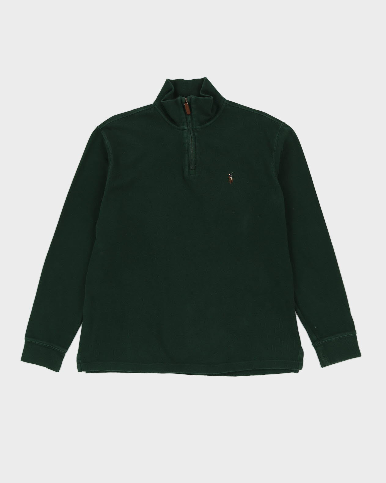 Ralph Lauren Green Quarter Zip Sweatshirt  - M