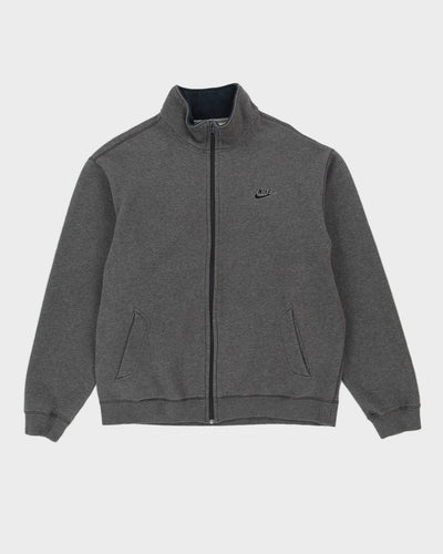 00s Nike Grey Zip-Up Sweatshirt - XL