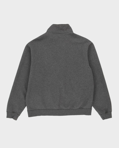 00s Nike Grey Zip-Up Sweatshirt - XL