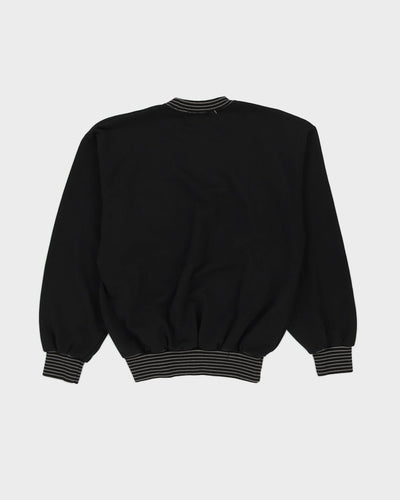Vintage 80s Makadino Black Crew Neck Sweatshirt - S