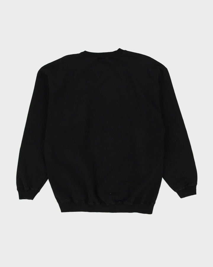 Vintage 90s 'One World One Hope' Art Black Sweatshirt - XL