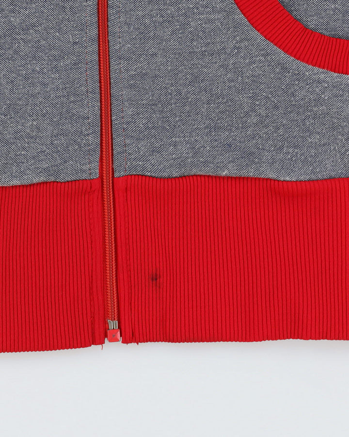 Vintage 70s Adidas Grey / Red Track Jacket - XS