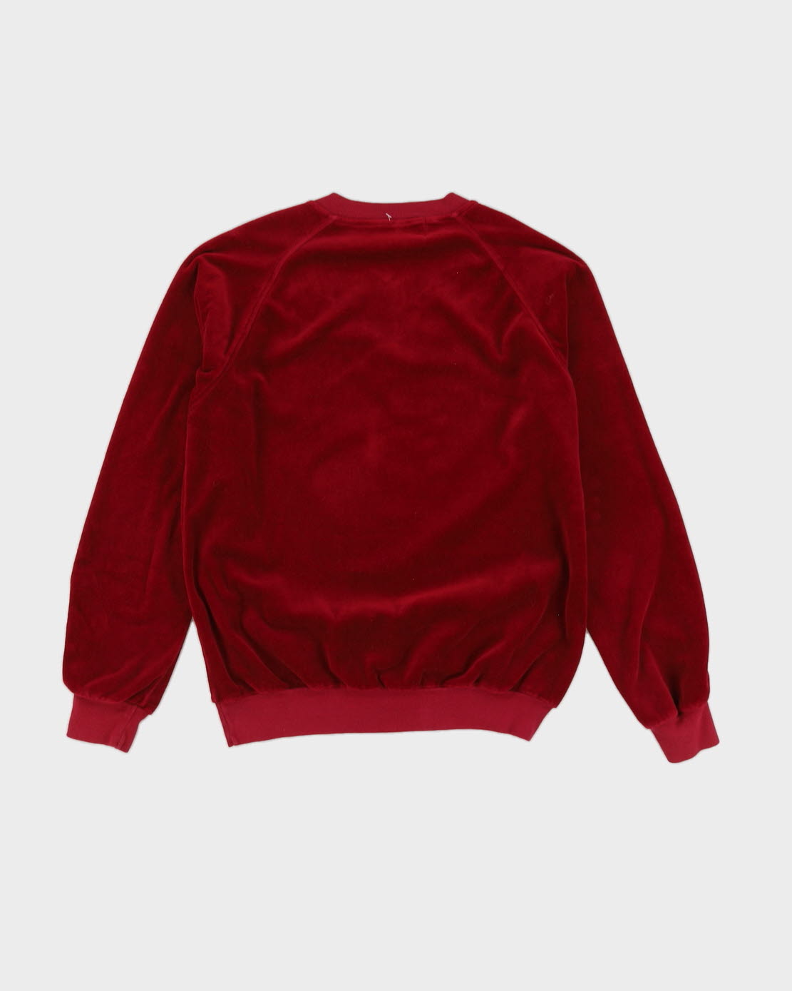 Vintage 70s JC Penney The Fox Velour Red Sweatshirt - M