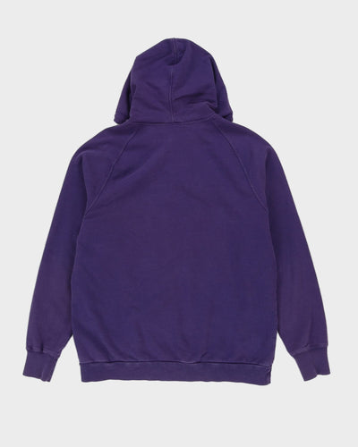 Lacoste Purple Hoodie With Spell Out - L